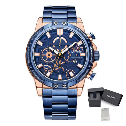 MEGIR Luxury Business Watches for Man