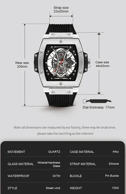 RUIMAS Quartz Sport Watches for Man