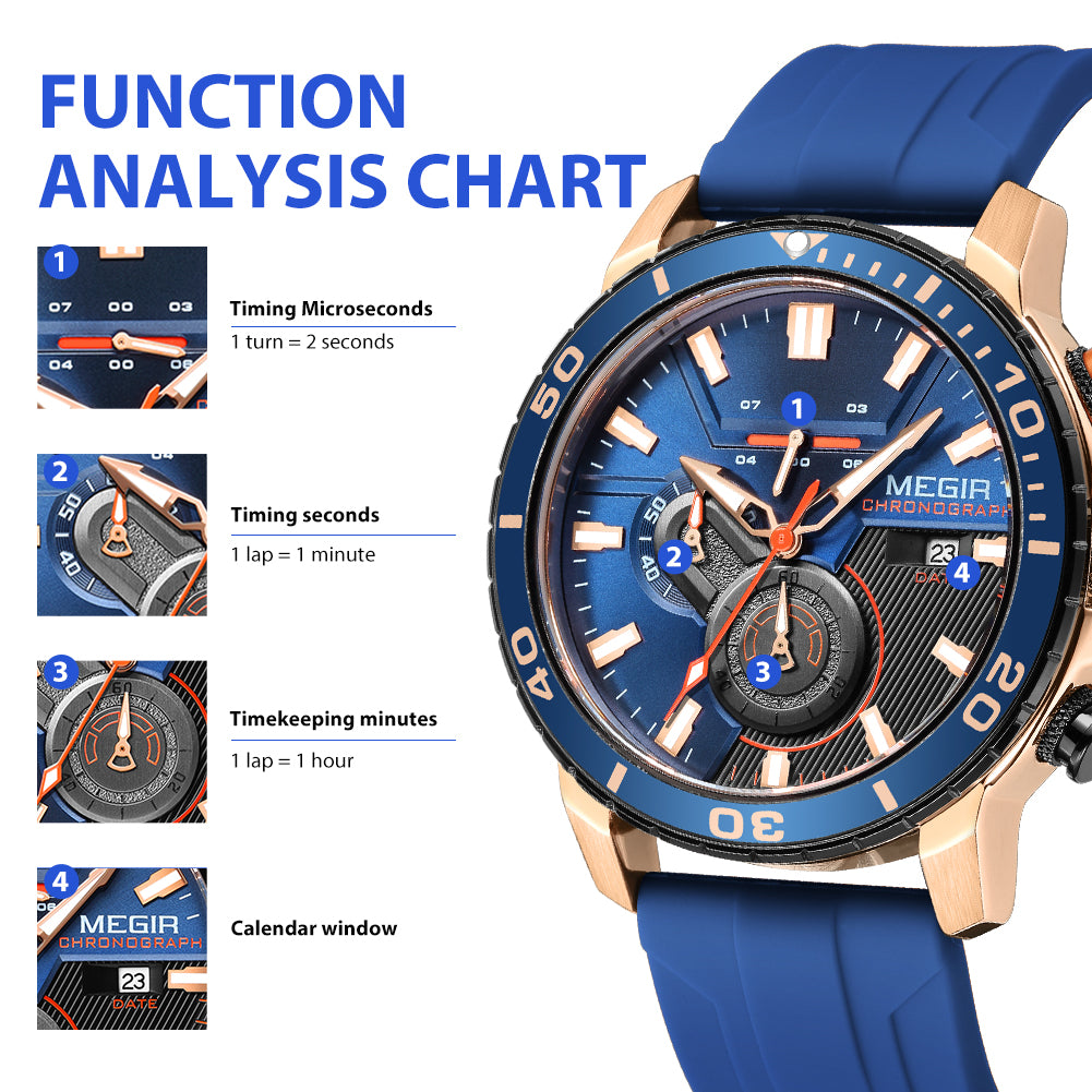 MEGIR Luxury Military Watches for Men