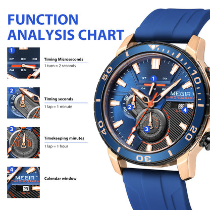 MEGIR Luxury Military Watches for Men