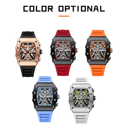MEGIR Luxury Outdoor Sport Wristwatch for Men Silicone Waterproof