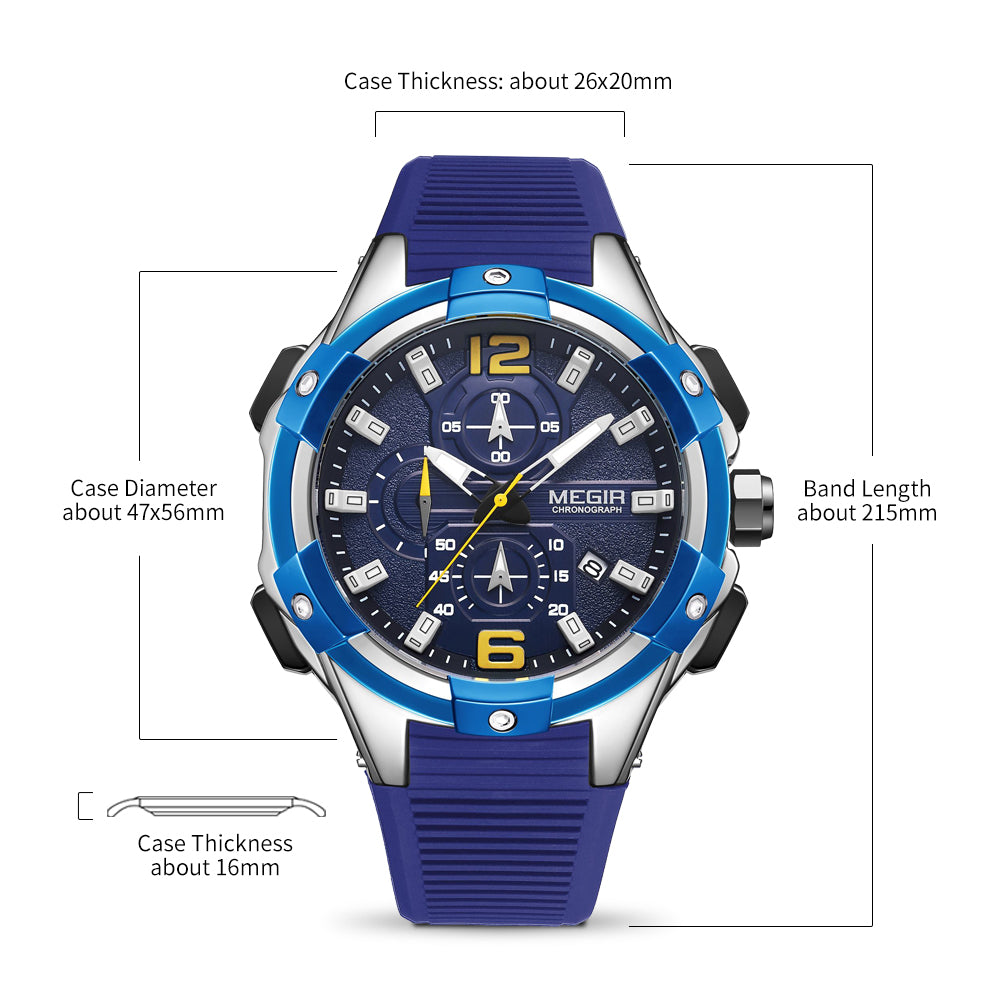 MEGIR Men's Chronograph Original Top Luxury