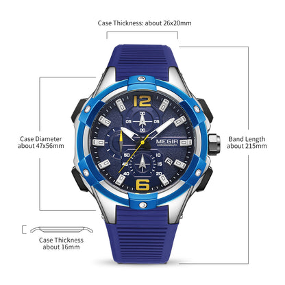 MEGIR Men's Chronograph Original Top Luxury