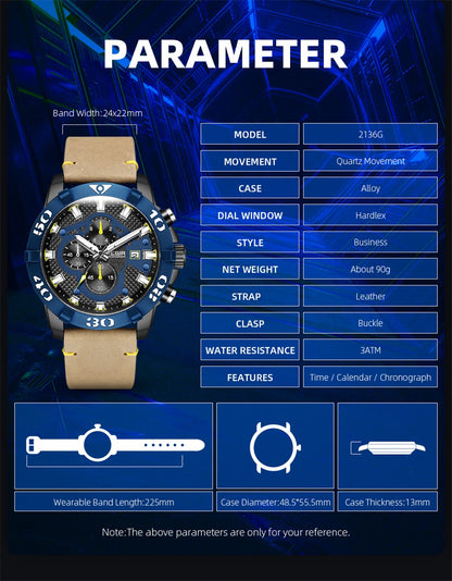 MEGIR Men Watches Fashion Luxury