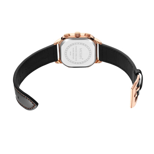 MEGIR Fashion Square Case Men's Sport Watch Quartz