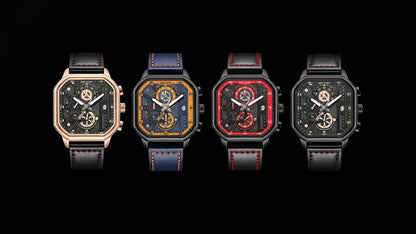 MEGIR Fashion Square Case Men's Sport Watch Quartz
