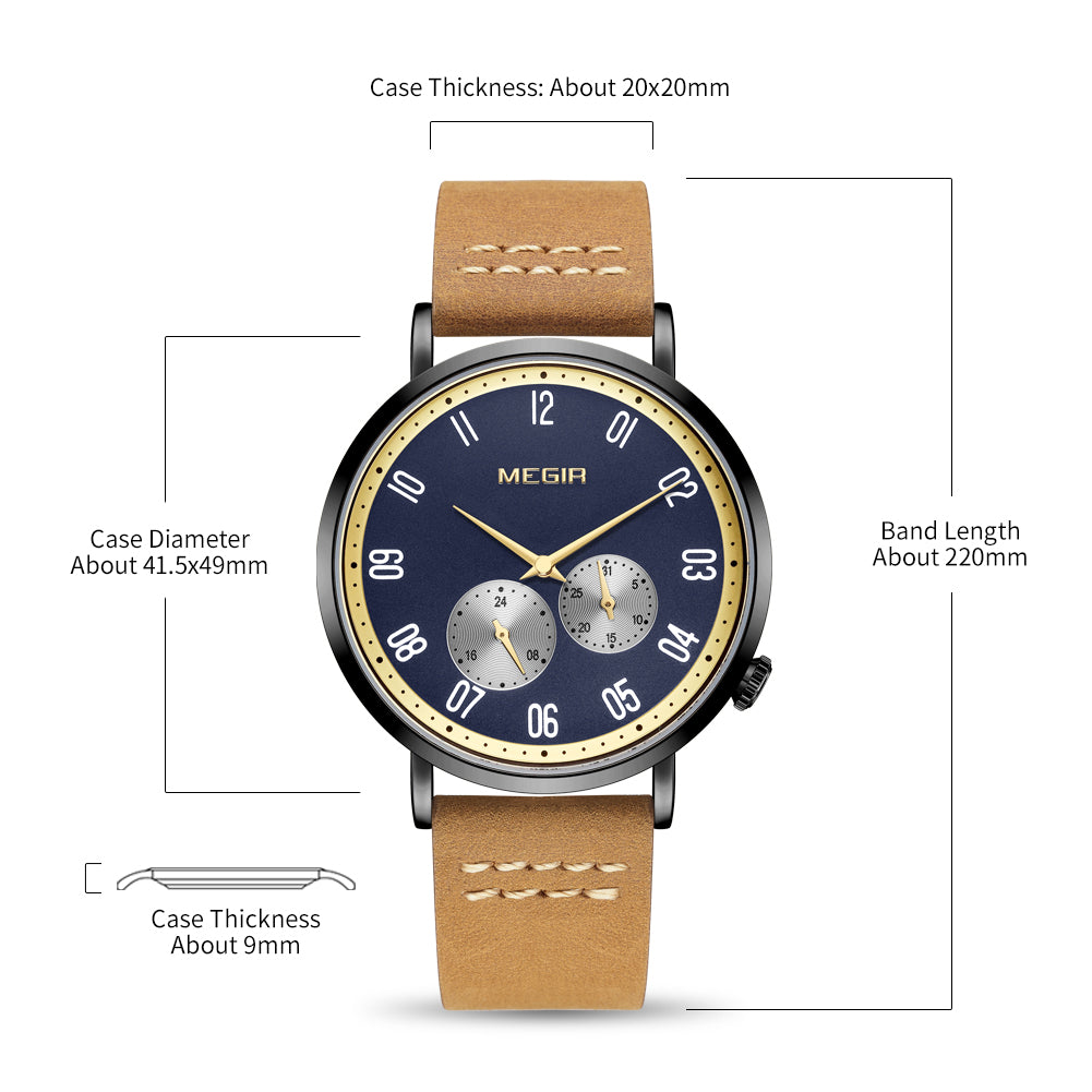 MEGIR Fashion Casual Men Watches Luxury