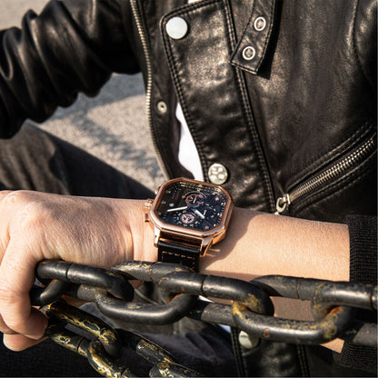 MEGIR Fashion Square Case Men's Sport Watch Quartz