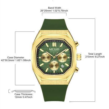 MEGIR Fashion Sport Military Watches for Men Luxury