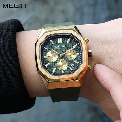 MEGIR Fashion Sport Military Watches for Men Luxury