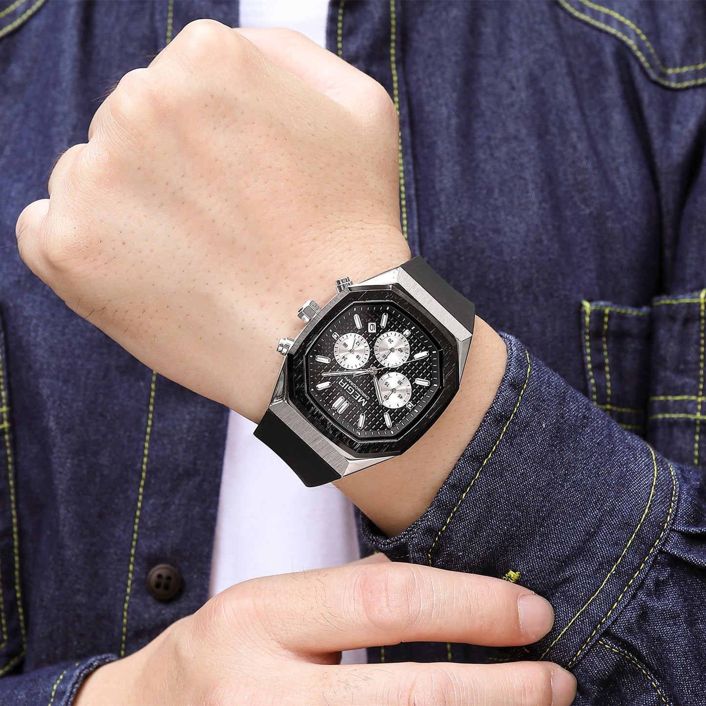 MEGIR Fashion Sport Military Watches for Men Luxury