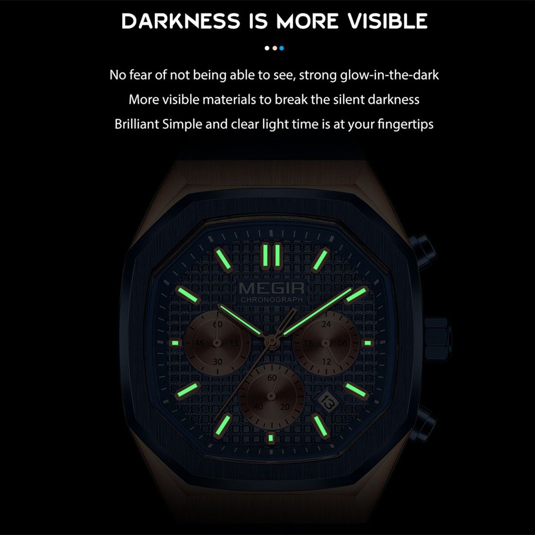 MEGIR Fashion Sport Military Watches for Men Luxury