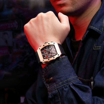 MEGIR Luxury Outdoor Sport Wristwatch for Men Silicone Waterproof