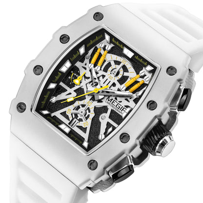 MEGIR Luxury Outdoor Sport Wristwatch for Men Silicone Waterproof