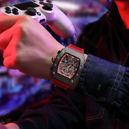 MEGIR Luxury Outdoor Sport Wristwatch for Men Silicone Waterproof