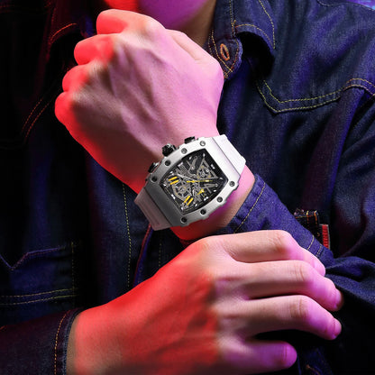 MEGIR Luxury Outdoor Sport Wristwatch for Men Silicone Waterproof