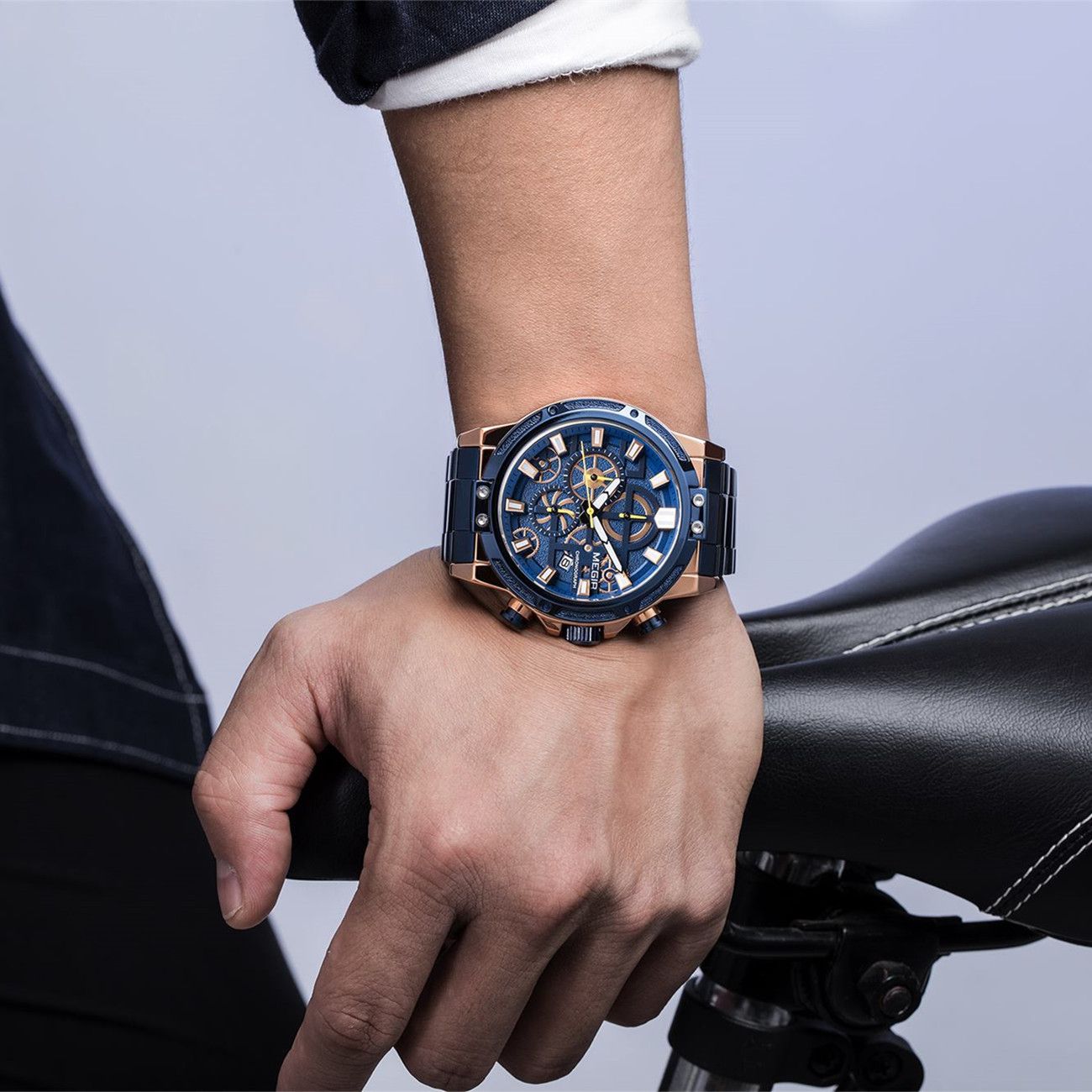 MEGIR Luxury Business Watches for Man