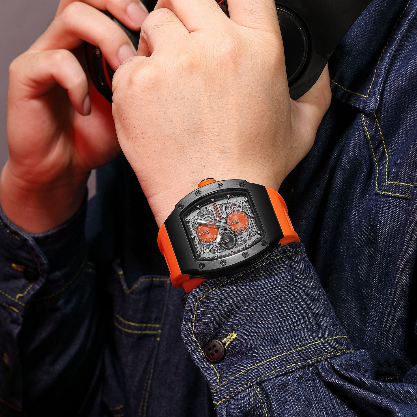 MEGIR Blue Luxury Sport Watch for Men