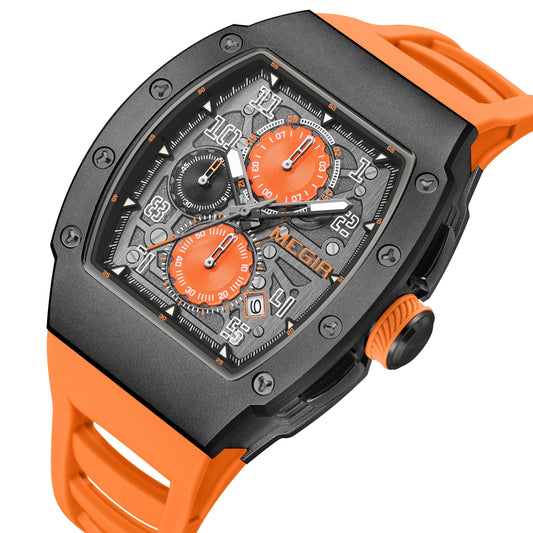MEGIR Blue Luxury Sport Watch for Men