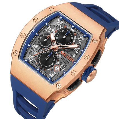 MEGIR Blue Luxury Sport Watch for Men