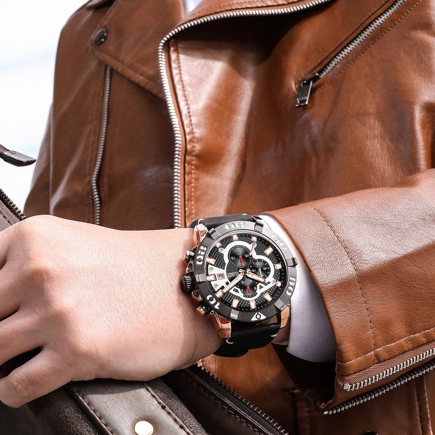 MEGIR Men Watches Fashion Luxury